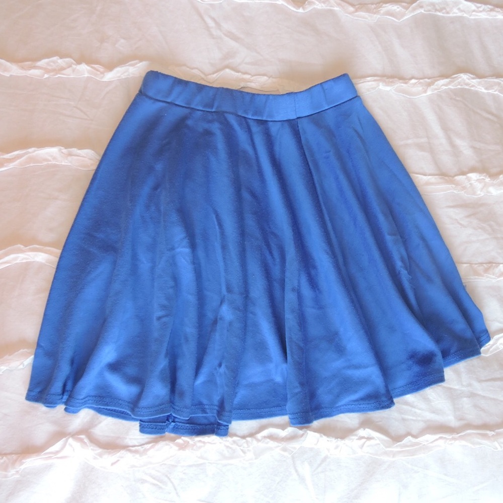 Blue skater skirt